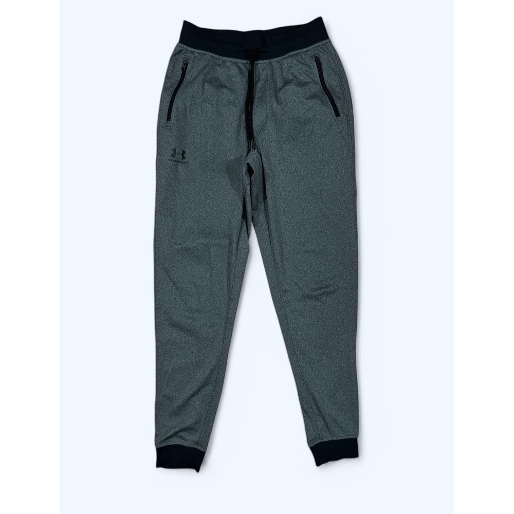 Under Armour COLDGEAR Tricot Joggers Sweats Sweatpants Mens SMALL Zip Pockets